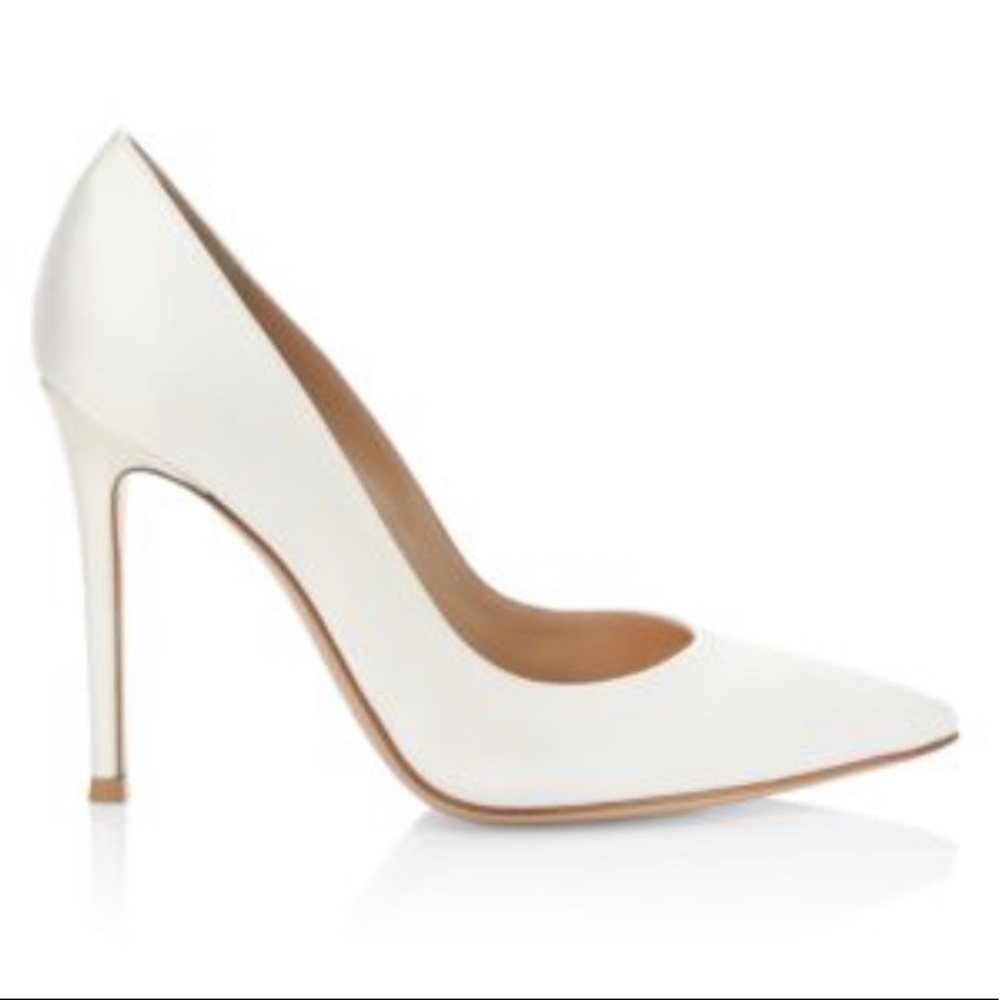 White satin Gianvito Rossi pumps size 37